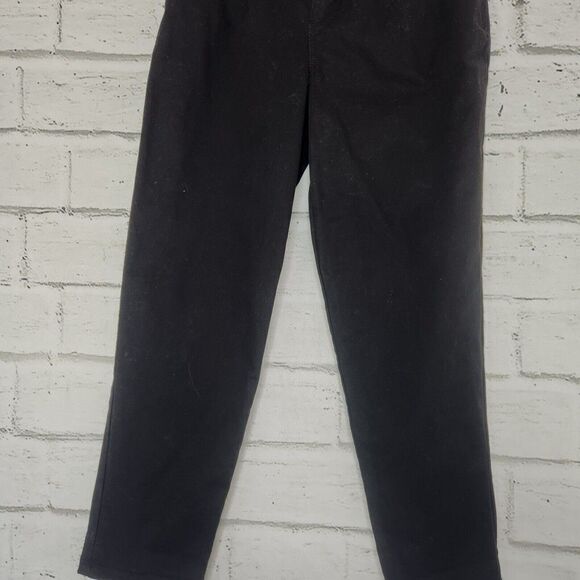ASOS Design Women's Solid Black Straight-Leg Stretchy Trousers Size 4P Career - Picture 11 of 14